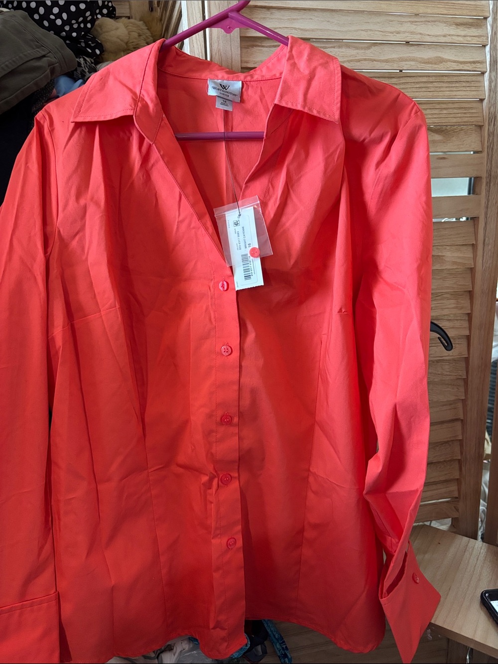 Worthington Button-Down Shirt 16 NWT